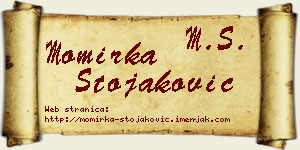 Momirka Stojaković vizit kartica